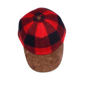 COPY - Moon Quality British Cloth Red And Black Plaid Baseball Cap